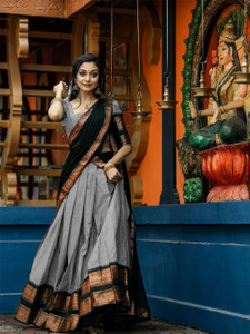 PAVITRAA SAREES Solid Semi Stitched Lehenga Choli