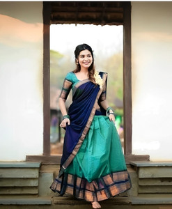 SHREE SANT SAREES Solid Semi Stitched Lehenga Choli