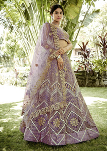 Fashion Filament – Live Your Fashion Embroidered Semi Stitched Lehenga Choli