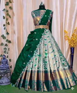SHREEENATHJICREATION Embroidered, Printed Semi Stitched Lehenga Choli