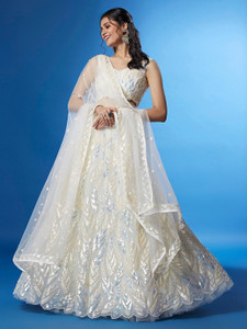 Tasrika Embroidered Semi Stitched Lehenga Choli