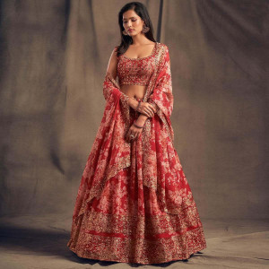 Fashion Filament – Live Your Fashion Printed Semi Stitched Lehenga Choli