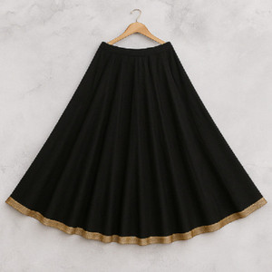 Omstar Fashion Solid Semi Stitched Lehenga Skirt