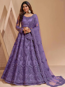 Udbhav Export Embroidered Semi Stitched Lehenga Choli