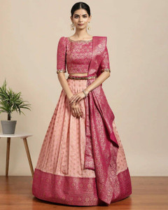 Fabcartz Self Design Semi Stitched Lehenga Choli