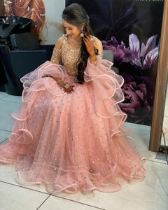 Mert India Embellished Semi Stitched Lehenga Choli