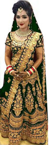 SHREE SIDHIVINAYAK Embroidered Semi Stitched Lehenga Choli