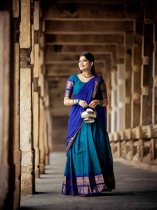kashtbhanjan creation Solid Semi Stitched Lehenga Choli