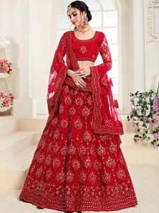 ZAALIMA FASHION Embroidered Semi Stitched Lehenga Choli