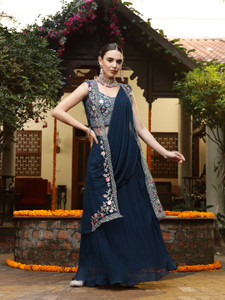 Stylum Embroidered, Printed Stitched Lehenga Choli