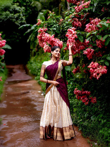 SHREEENATHJICREATION Self Design Semi Stitched Lehenga Choli