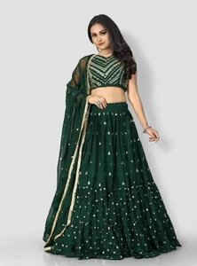 Fiyoza Fashion Embroidered Semi Stitched Lehenga Choli