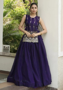 Kedar Fab Embroidered Stitched Lehenga Choli