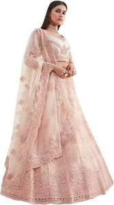 Miara Embroidered Semi Stitched Lehenga Choli