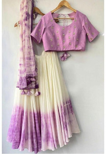 Shreenath Solid, Printed Semi Stitched Lehenga Choli