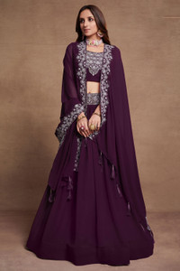 Neel Art Solid Semi Stitched Lehenga Choli
