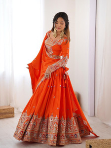 niklu fashion Embroidered Semi Stitched Lehenga Choli