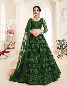 ZAALIMA FASHION Embroidered Semi Stitched Lehenga Choli
