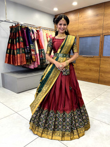 Fabcartz Self Design Semi Stitched Lehenga Choli