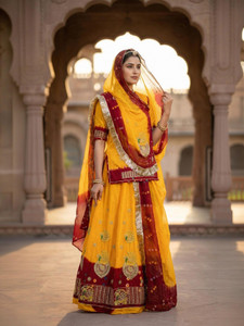 Man Fashion Embroidered Semi Stitched Rajputi Poshak