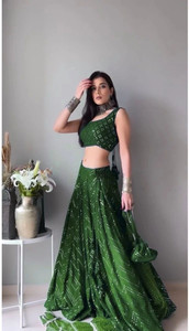 ZAALIMA FASHION Embroidered Semi Stitched Lehenga Choli