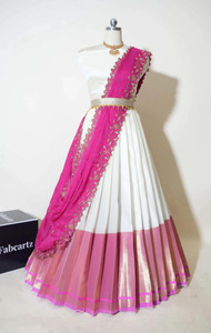 Fabcartz Self Design Semi Stitched Lehenga Choli