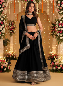 Kedar Fab Embroidered Semi Stitched Lehenga Choli