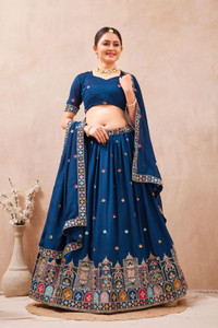 mishti fashion hub Embroidered Semi Stitched Lehenga Choli