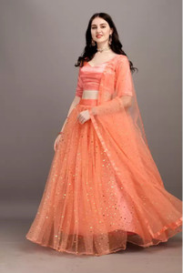 STITCHMALL Self Design Semi Stitched Lehenga Choli