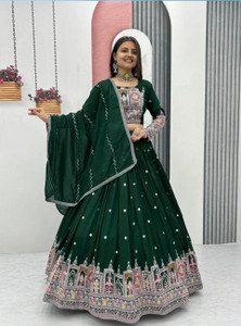 PEDR TRENDS Embroidered Semi Stitched Lehenga Choli