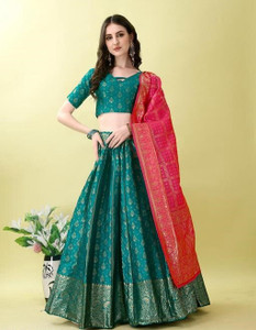 NITYA TEXOFAB Self Design Semi Stitched Lehenga Choli