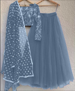 Rise On Fab Self Design Semi Stitched Lehenga Choli