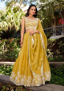 Kedar Fab Embroidered Semi Stitched Lehenga Choli