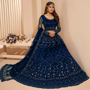 Reelove Factory Embroidered Semi Stitched Lehenga Choli