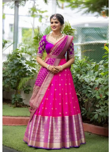 Fabcartz Self Design Semi Stitched Lehenga Choli