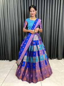 Fabcartz Self Design Semi Stitched Lehenga Choli