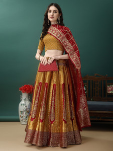 SHREE SANT SAREES Self Design Semi Stitched Lehenga Choli