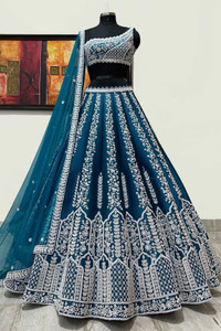 Udbhav Export Embroidered Semi Stitched Lehenga Choli