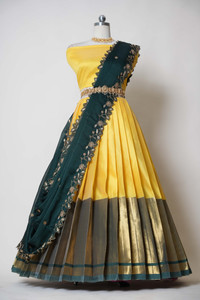 MR Y Embroidered Semi Stitched Lehenga Choli