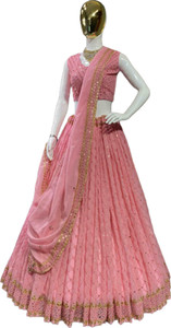 IYALAFAB Self Design Semi Stitched Lehenga Choli