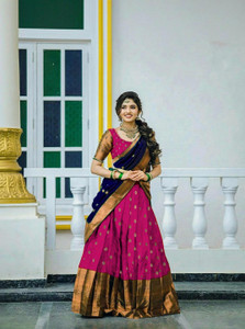 MAHOTSAVA Embellished Semi Stitched Lehenga Choli