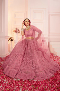 Udbhav Export Embroidered Semi Stitched Lehenga Choli