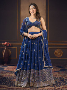 Kedar Fab Embroidered Semi Stitched Lehenga Choli