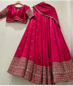 Bonanza Embroidered Semi Stitched Lehenga Choli