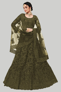 GOROLY Embroidered Semi Stitched Lehenga Choli