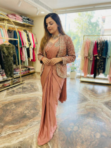 Starly Embroidered Stitched Lehenga with Jacket