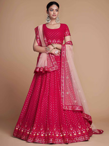 Tasrika Embroidered Semi Stitched Lehenga Choli