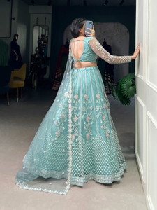 Reelove Factory Embroidered Semi Stitched Lehenga Choli