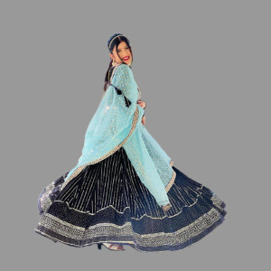 KAPANKU Self Design Semi Stitched Lehenga Choli