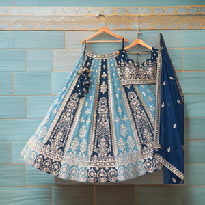 Fashion Filament – Live Your Fashion Embroidered Semi Stitched Lehenga Choli